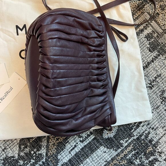 Mansur Gavriel NWOT Balloon Pleated Italian Leather Shoulder Crossbody Handbag - Picture 6 of 11